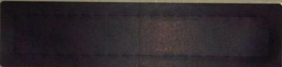 Η μαύρη Αυτοκόλλητη Ετικέτα Επικάλυψης Γραπτών AECD για την απόκρυψη στοιχείων, σε λευκό φόντο.