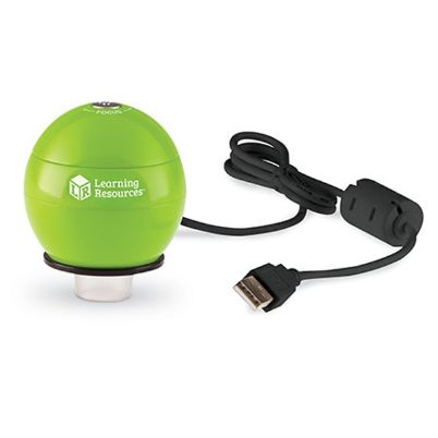 Το ψηφιακό μικροσκόπιο Learning Resources LER4429 Handheld Digital Microscope, για παιδιά από 5 ετών, σε λευκό φόντο.