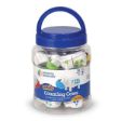 Το σετ ταύτισης και αρίθμησης Learning Resources LER6707 Snap-n-Learn Shape Cows, για παιδιά από 18 μηνών, μέσα στην πλαστική θήκη του, σε λευκό φόντο.