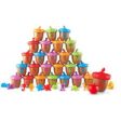 Το εκπαιδευτικό σετ 52 τεμαχίων του Learning Resources LER6802 Alphabet Acorns, για παιδιά από 3 ετών, σε πλήρη διάταξη σε λευκό φόντο.