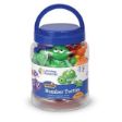 Το σετ ταύτισης και αρίθμησης Learning Resources LER6706 Snap-n-Learn Shape Turtles, για παιδιά από 18 μηνών, μέσα στην πλαστική θήκη του, σε λευκό φόντο.