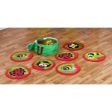 Οι Kit for Kids BN0138 – Σετ 14 Ατομικοί Τάπητες "Φύση" με Τσάντα Μεταφοράς (40x40cm), μέσα σε σχολική αίθουσα.