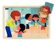 Εικόνα της Nathan 387230 Σετ 4 Ξύλινα Παζλ Φροντίδα - Εκπαιδευτικό Παιχνίδι