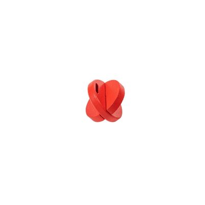 049200 Nienhuis Montessori Μπλεγμένοι Δίσκοι (Interlocking Discs) από φυσικό ξύλο οξιάς, παρουσιασμένοι σε καθαρό λευκό φόντο.