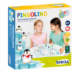 Το πλήρες σετ Beleduc 22911 Pingolino με το ξύλινο παγόβουνο, τους πιγκουίνους και το ζάρι.
