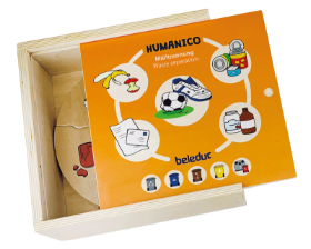Beleduc 11558 Humanico – Σετ 5 ξύλινων παζλ Διαλογής Σκουπιδιών (6 κομμάτια καθένα) με σύστημα αυτοδιόρθωσης για παιδιά