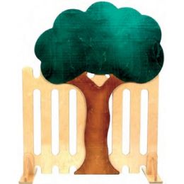 Εικόνα της 562AB RAFFETTO Ξύλινος Διακοσμητικός Φράχτης "Δέντρο" | Από Μασίφ Ξύλο σε Ζωηρά Χρώματα (95x75cm)