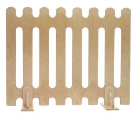 Εικόνα της 562N Ξύλινος Διακοσμητικός Φράχτης | Από Μασίφ Ξύλο & Πλακάτ Θαλάσσης για Νηπιαγωγεία (95x75cm)