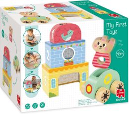 Ξύλινο εκπαιδευτικό παιχνίδι μαγνητικής φάρμας Goula 1110100488 με 12 ζωάκια φάρμας, 2 σκηνικά και 10 εικόνες, για την ανάπτυξη της φαντασίας και της λεπτής κινητικότητας.