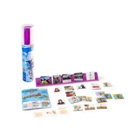 Το πλήρες σετ Miniland 31967 με τις 36 κάρτες σύνθετης αλληλουχίας και την πλαστική βάση στήριξης.