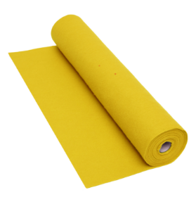 Το Ρολό Τσόχας Κίτρινο 5mx45cm, 160 g/m² 42FY01 για ατελείωτες δημιουργίες, σε λευκό φόντο.