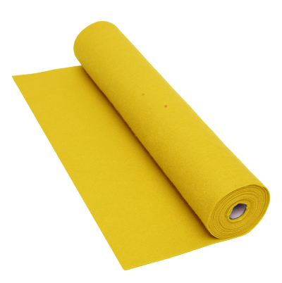 Το Ρολό Τσόχας Κίτρινο 5mx45cm, 160 g/m² 42FY01 για ατελείωτες δημιουργίες, σε λευκό φόντο.
