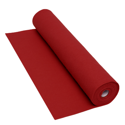 Το Ρολό Τσόχας Κόκκινο 5mx45cm, 160 g/m² 42FY04 για ατελείωτες δημιουργίες, σε λευκό φόντο.