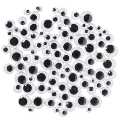 Εικόνα της Αυτοκόλλητα Ματάκια Μαύρα