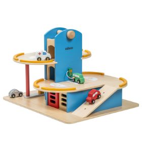 Εικόνα της Educo-Ξύλινο Γκαράζ με Ασανσέρ & Αυτοκινητάκια