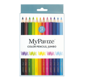 Εικόνα της 82264 MyPauze - Σετ 12 Χοντρές Ξυλομπογιές από Ξύλο FSC®