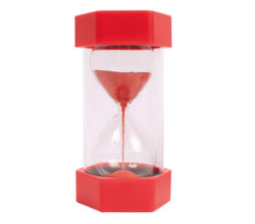 Η κόκκινη κλεψύδρα 30 δευτερολέπτων 82249 MyPauze, σε λευκό φόντο.