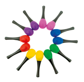 Εικόνα της 82439 MyPauze - Σετ 12 Πολύχρωμες Μαράκες για Ομαδική Μουσική Αγωγή