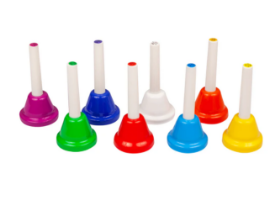 Εικόνα της 82359 MyPauze - Σετ 8 Πολύχρωμα Κουδούνια με Λαβή (Hand Bells)