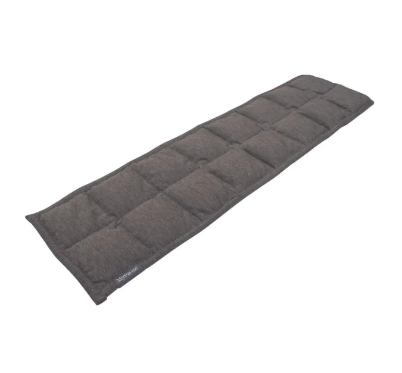 Η γκρι κουβέρτα βάρους ποδιών 1,3kg 82139 MyPauze, σε λευκό φόντο.