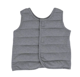 Το γκρι γιλέκο βάρους  Medium 1.8kg (48x50cm) 82408 MyPauze, σε λευκό φόντο.