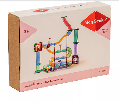 Η συσκευασία του 049687 MagGenius Μαγνητική Πίστα Marble Run, για παιδιά από 3 ετών, σε λευκό φόντο.