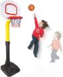 King Kids Super Basket SB 3000 ρυθμιζόμενο παιδικό καλάθι μπάσκετ με βάση και ταμπλό, ύψος 117-177cm για παιχνίδι σε εσωτερικό και εξωτερικό χώρο