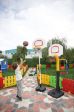King Kids Super Basket SB 3000 παιδική μπασκέτα δαπέδου με ρυθμιζόμενο ύψος, γεμιζόμενη βάση και ταμπλό για παιδιά