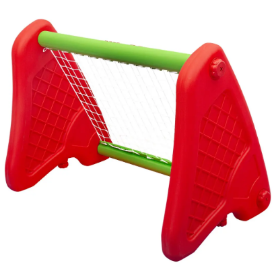 Παιδική εστία ποδοσφαίρου King Kids King Goal KG4000 σε κόκκινο και πράσινο χρώμα με ανθεκτικό δίχτυ, κατάλληλη για εσωτερικό και εξωτερικό χώρο.