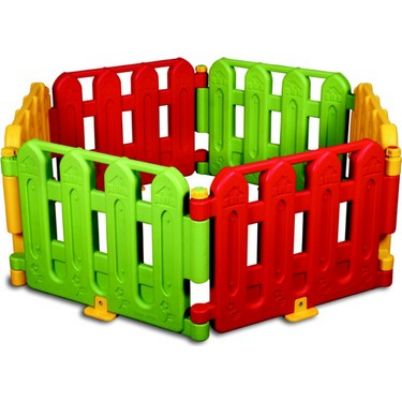 Εικόνα της King Kids FS9000SKY Πολύχρωμος Πλαστικός Φράχτης Χαμηλός - Σετ 6 Τεμαχίων