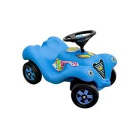 Το μπλε παιδικό αυτοκινητάκι King Kids KC6600M King Car, σε λευκό φόντο.