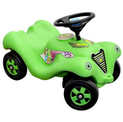 Το λαχανί παιδικό αυτοκινητάκι King Kids KC6600Y King Car, σε λευκό φόντο.
