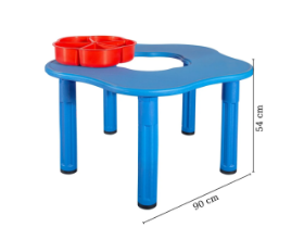 Εικόνα της King Kids KM1200M Τραπέζι Sandy Σχήμα Μαργαρίτα - Μπλε Τραπέζι Αισθητηριακού Παιχνιδιού