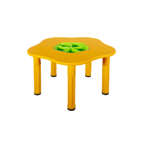 Εικόνα της King Kids KM1200S Τραπέζι Sandy Σχήμα Μαργαρίτα - Κίτρινο Τραπέζι Αισθητηριακού Παιχνιδιού