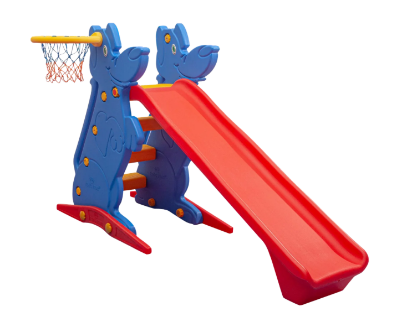 Εικόνα της King Kids KS9061M Τσουλήθρα με Μπασκέτα - Παιχνίδι Δραστηριοτήτων (Κόκκινη-Μπλε)