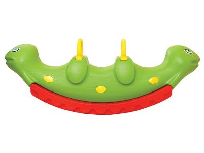 Το λαχανί παιχνίδι δραστηριοτήτων King Kids TR9030Y Τραμπάλα Τριών Θέσεων Κάμπια, σε λευκό φόντο.
