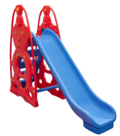 Η King Kids ST9061 Πλαστική Τσουλήθρα Αρκουδάκι 4 σκαλοπατιών, σε λευκό φόντο.