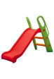 Η πράσινη και κόκκινη King Kids SL9020 Πλαστική Τσουλήθρα, συμβατή και με πισίνα για μπαλάκια, σε λευκό φόντο.