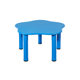 Το μπλε, παιδικό τραπέζι δραστηριοτήτων King Kids PM1300Μ Τραπέζι Μαργαρίτα, σε λευκό φόντο.