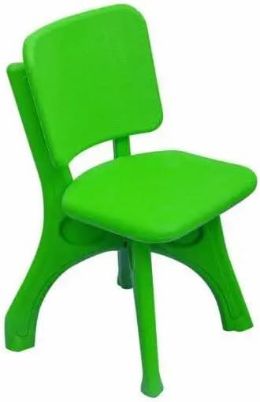 Το παιδικό κάθισμα δραστηριοτήτων King Kids LC2000Y Πράσινο Πλαστικό Καρεκλάκι, ιδανικό και για εξωτερικό χώρο, σε λευκό φόντο.