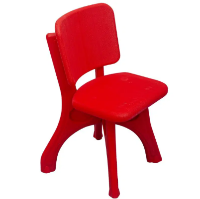 Το παιδικό κάθισμα δραστηριοτήτων King Kids LC2000K Κόκκινο Πλαστικό Καρεκλάκι, ιδανικό και για εξωτερικό χώρο, σε λευκό φόντο.