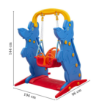 Εικόνα της King Kids KS9063M Μονή Κούνια Comfort - Μπλε Παιδική Κούνια